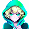DALL·E 2022-06-28 20.00.57 - cute anime girl with a short blonde curly bob haircut and green_b...png