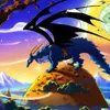 DALL·E 2022-08-01 13.18.32 - anime magical land with huge protector dragon.webp