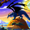 DALL·E 2022-08-01 13.18.32 - anime magical land with huge protector dragon.png